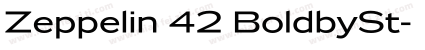 Zeppelin 42 BoldbySt字体转换